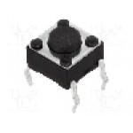 Microintrerupator 6x6mm, OFF-(ON), SPST-NO, NINIGI - 