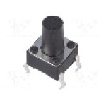 Microintrerupator 6x6mm, OFF-(ON), SPST-NO, NINIGI - 