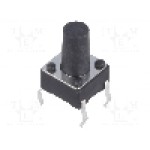 Microintrerupator 6x6mm, OFF-(ON), SPST-NO, NINIGI - 