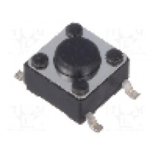 Microintrerupator 6x6mm, OFF-(ON), SPST-NO, NINIGI - 