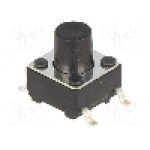 Microintrerupator 6x6mm, OFF-(ON), SPST-NO, NINIGI - 