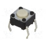 Microintrerupator, 6x6mm, OFF-(ON), SPST-NO, OMRON OCB - B3F-1000