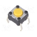 Microintrerupator, 6x6mm, OFF-(ON), SPST-NO, OMRON OCB - B3F-1002