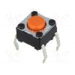Microintrerupator, 6x6mm, OFF-(ON), SPST-NO, OMRON OCB - B3F-1005