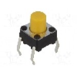 Microintrerupator, 6x6mm, OFF-(ON), SPST-NO, OMRON OCB - B3F-1062