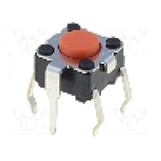 Microintrerupator, 6x6mm, OFF-(ON), SPST-NO, OMRON OCB - B3F-1105