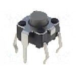 Microintrerupator, 6x6mm, OFF-(ON), SPST-NO, OMRON OCB - B3F-1122