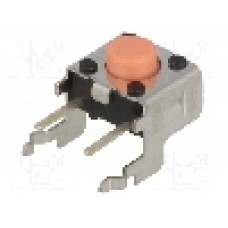 Microintrerupator, 6x6mm, OFF-(ON), SPST-NO, OMRON OCB - B3F-3125