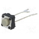 Microintrerupator, 6x6mm, OFF-(ON), SPST-NO, OMRON OCB - B3F-6022