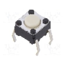 Microintrerupator, 6x6mm, OFF-(ON), SPST-NO, OMRON OCB - B3F1000S