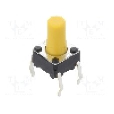 Microintrerupator, 6x6mm, OFF-(ON), SPST-NO, OMRON OCB - B3F1072