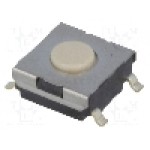 Microintrerupator, 6x6mm, OFF-(ON), SPST-NO, OMRON OCB - B3FS-1002