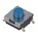 Microintrerupator, 6x6mm, OFF-(ON), SPST-NO, OMRON OCB - B3FS-1015