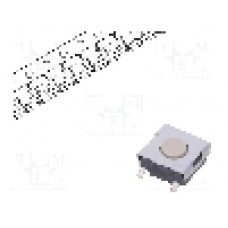 Microintrerupator, 6x6mm, OFF-(ON), SPST-NO, OMRON OCB - B3FS1002P