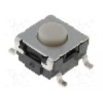 Microintrerupator, 6x6mm, OFF-(ON), SPST-NO, OMRON OCB - B3S-1000P