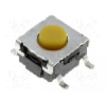 Microintrerupator, 6x6mm, OFF-(ON), SPST-NO, OMRON OCB - B3S-1002P