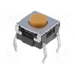 Microintrerupator, 6x6mm, OFF-(ON), SPST-NO, OMRON OCB - B3W-1002