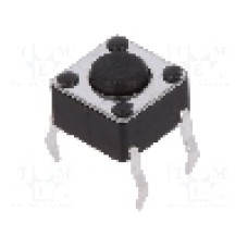 Microintrerupator, 6x6mm, OFF-(ON), SPST-NO, SCHURTER - 1301.9301