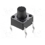 Microintrerupator, 6x6mm, OFF-(ON), SPST-NO, SCHURTER - 1301.9303