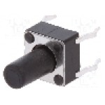 Microintrerupator, 6x6mm, OFF-(ON), SPST-NO, SCHURTER - 1301.9306