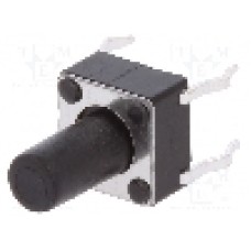 Microintrerupator, 6x6mm, OFF-(ON), SPST-NO, SCHURTER - 1301.9306