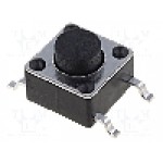 Microintrerupator, 6x6mm, OFF-(ON), SPST-NO, SCHURTER - 1301.9315