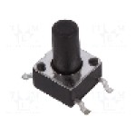 Microintrerupator, 6x6mm, OFF-(ON), SPST-NO, SCHURTER - 1301.9319