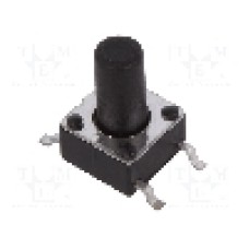 Microintrerupator, 6x6mm, OFF-(ON), SPST-NO, SCHURTER - 1301.9319