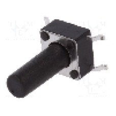 Microintrerupator, 6x6mm, OFF-(ON), SPST-NO, SCHURTER - 1301.9320 Microintrerupator, 6x6mm, OFF-(ON), SPST-NO, SCHURTER - 1301.9320