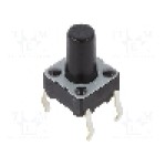 Microintrerupator, 6x6x3.4mm, OFF-(ON), SPST-NO, PANASONIC - EVQPAC09K