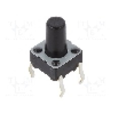 Microintrerupator, 6x6x3.4mm, OFF-(ON), SPST-NO, PANASONIC - EVQPAC09K