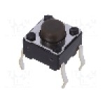 Microintrerupator 6x6x3.5mm, (ON)-OFF, SPST, ALPS - SKHHAMA010