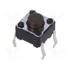 Microintrerupator 6x6x3.5mm, (ON)-OFF, SPST, ALPS - SKHHAMA010