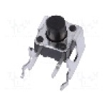 Microintrerupator 6x6x3.5mm, (ON)-OFF, SPST, ALPS - SKHHLUA010