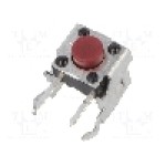 Microintrerupator, 7.5x7.1x7mm, OFF-(ON), SPST, PANASONIC - EVQPF104R