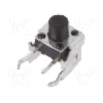 Microintrerupator, 7.5x7.1x7mm, OFF-(ON), SPST, PANASONIC - EVQPF106K