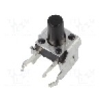Microintrerupator, 7.5x7.1x7mm, OFF-(ON), SPST, PANASONIC - EVQPF108K