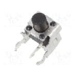 Microintrerupator, 7.5x7.1x7mm, OFF-(ON), SPST, PANASONIC - EVQPF206K