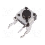 Microintrerupator, 7.5x7mm, OFF-(ON), SPST-NO, SCHURTER - 1301.9501