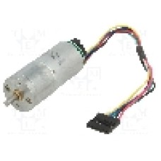Motor DC, 12V DC, 1.1A, 55rot./min, POLOLU, 99:1 25DX54L MM LP 12V 48 CPR ENCODER