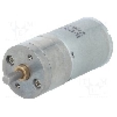 Motor DC, 12V DC, 2.1A, 370rot./min, POLOLU, 20.4:1 25DX50L MM MP 12V