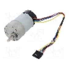 Motor DC, 12V DC, 5.5A, 1000rot./min, POLOLU, 10:1 METAL GEARMOTOR 37DX65LMM 12V 64CPR Motor DC, 12V DC, 5.5A, 1000rot./min, POLOLU, 10:1 METAL GEARMOTOR 37DX65LMM 12V 64CPR