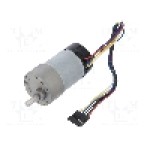 Motor DC, 12V DC, 5.5A, 1600rot./min, POLOLU, 6.3:1 METAL GEARMOTOR 37DX65LMM 12V 64CP