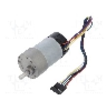 Motor DC, 12V DC, 5.5A, 1600rot./min, POLOLU, 6.3:1 METAL GEARMOTOR 37DX65LMM 12V 64CP Motor DC, 12V DC, 5.5A, 1600rot./min, POLOLU, 6.3:1 METAL GEARMOTOR 37DX65LMM 12V 64CP