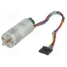 Motor DC, 12V DC, 5.6A, 290rot./min, POLOLU, 34:1 25DX52L MM HP 12V 48 CPR ENCODER