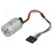 Motor DC, 12V DC, 5.6A, POLOLU, 12V MOTOR 48 CPR ENCODER FOR 25D MM