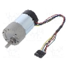 Motor DC, 24V DC, 3A, 530rot./min, POLOLU, 19:1 METAL GEARMOTOR 37DX68L 24V 64 CPR