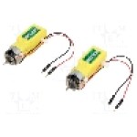 Motor DC, 4.5V DC, 250mA, 140rot./min, SPARKFUN ELECTRONICS INC., ROB-13302