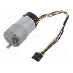 Motor DC, 6...12V DC, 5.5A, 150rot./min, POLOLU, 70:1 METAL GEARMOTOR 37DX70L 64 CPR Motor DC, 6...12V DC, 5.5A, 150rot./min, POLOLU, 70:1 METAL GEARMOTOR 37DX70L 64 CPR