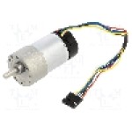 Motor DC, 6...12V DC, 5.5A, 540rot./min, POLOLU, 19:1 METAL GEARMOTOR 37DX68L 64 CPR